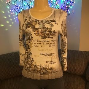 Boas 3/4 Sleeve Ornate The Studio Top